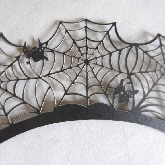 NEW WILTON HALLOWEEN SPIDER WEB CUPCAKE SLEEVES TOPPERS BAKING CUPS - Picture 5 of 9